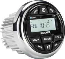 KICKER - In-Dash Digital Media Receiver - Built-in Bluetooth - Black/Silver - Angle_Zoom