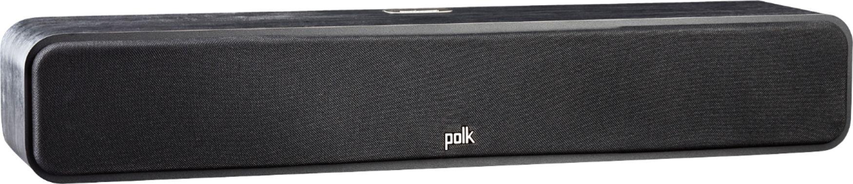 Pair 6 Drivers Polk Audio Signature Series S35 Center Channel Speaker | Detachable Magnetic Grille,Black & Signature Series S15 Bookshelf Speakers Detachable Magnetic Grille 