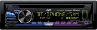 Front Zoom. JVC - In-Dash CD/DM Receiver - Built-in Bluetooth - Satellite Radio-ready with Detachable Faceplate - Black.
