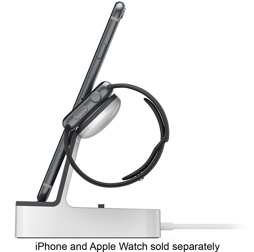 Belkin powerhouse charge dock for the apple watch and iphone Belkin Powerhouse Charging Dock For Iphone And Apple Watch White F8j200ttwht Best Buy