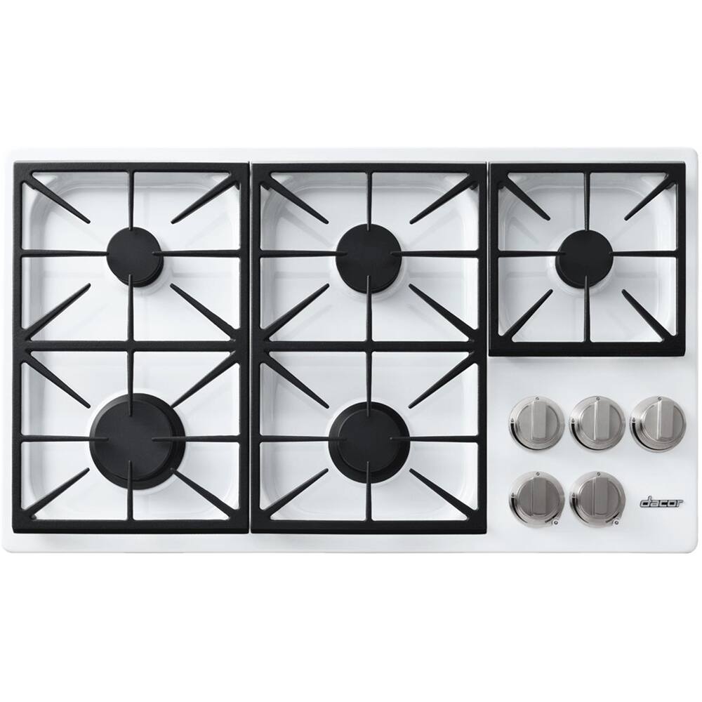 Best Buy Dacor Discovery 36 Gas Cooktop White Dyct365gw Ng