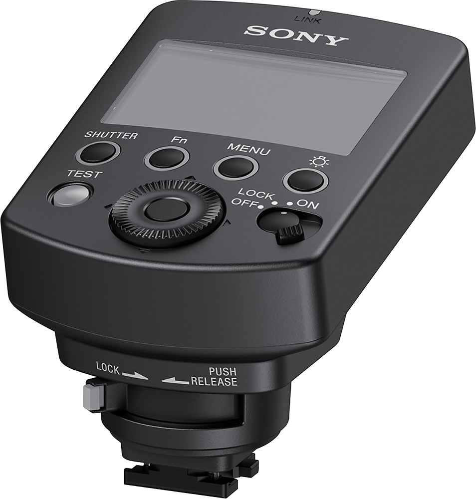 Left View: Sony - Battery Charger - Black