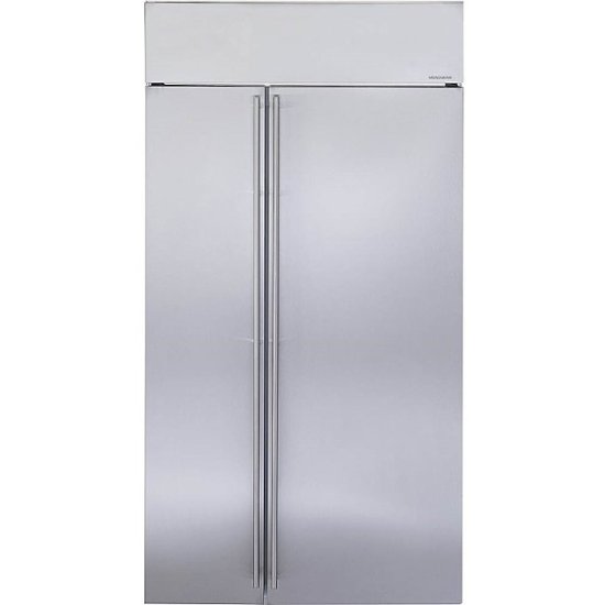 Monogram – 25.4 Cu. Ft. Side-by-Side Built-In Refrigerator – Stainless steel