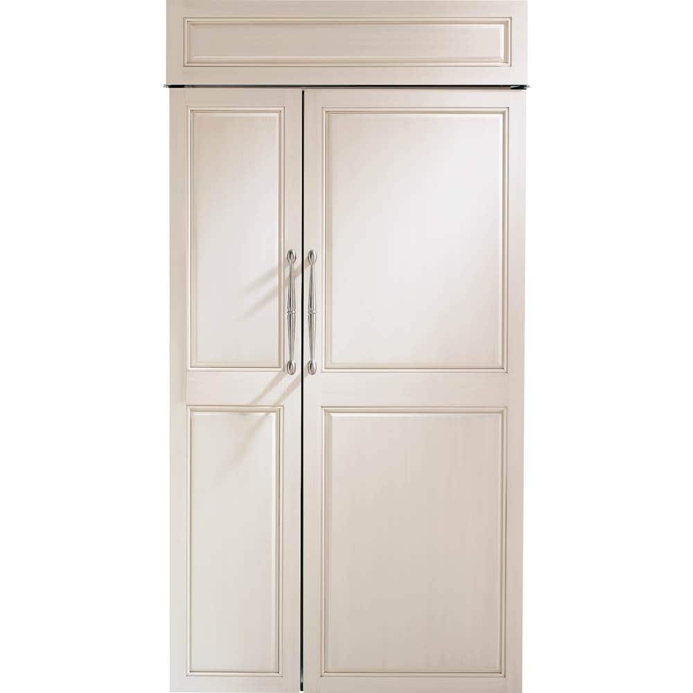 Front. Monogram - 25.4 Cu. Ft. Side-by-Side Built-In Refrigerator.