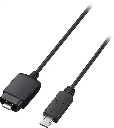 Front. Sony - Multi-Terminal Connecting Cable - Black.