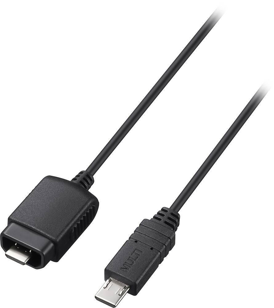 Front. Sony - Multi-Terminal Connecting Cable - Black.