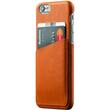 Mujjo - Leather Wallet Case for Apple® iPhone® 6 and 6s - Tan - Larger Front