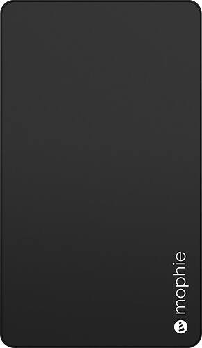 mophie - Powerstation 3000 mAh Portable Charger for Most USB-Enabled Devices - Black - Larger Front