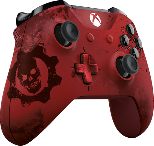 xbox one Gears of War 4 Crimson Omen custom controller faceplate front  shell replacement