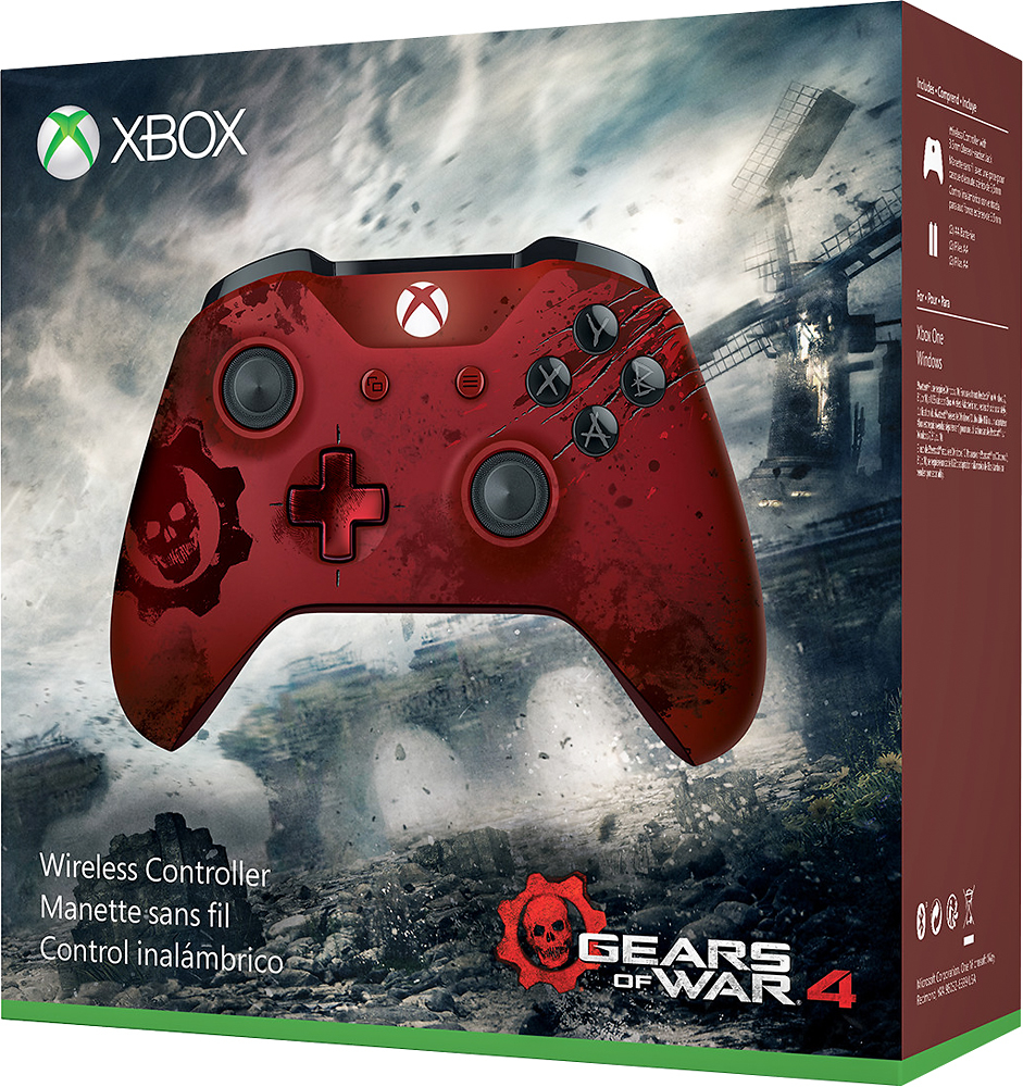 Red Controller Gear Gears of War 4 Crimson Omen Limited Edition Controller Stand v2.0 Xbox One 