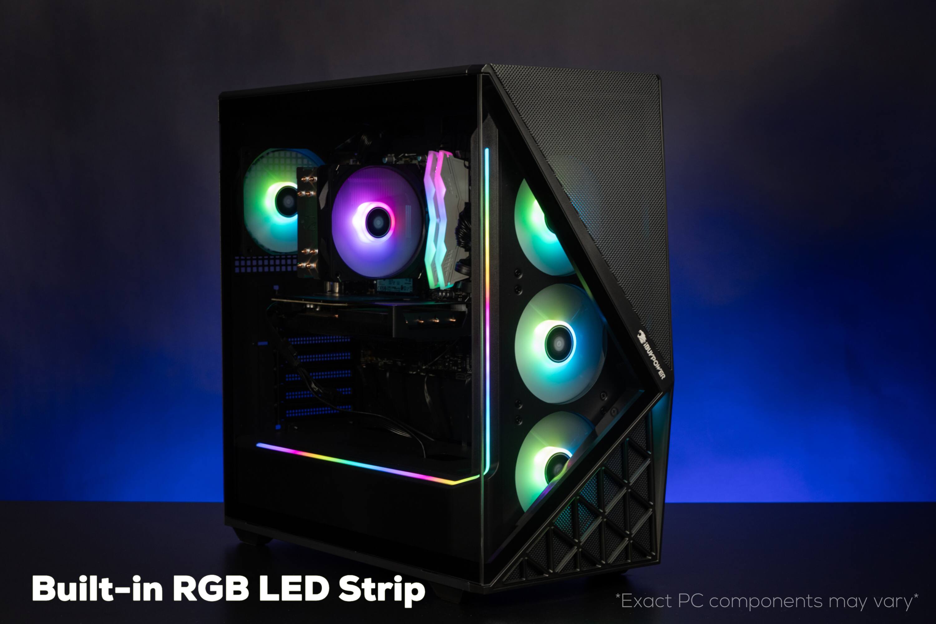 Built-in RGB LED Strip
Exact PC components may vary*