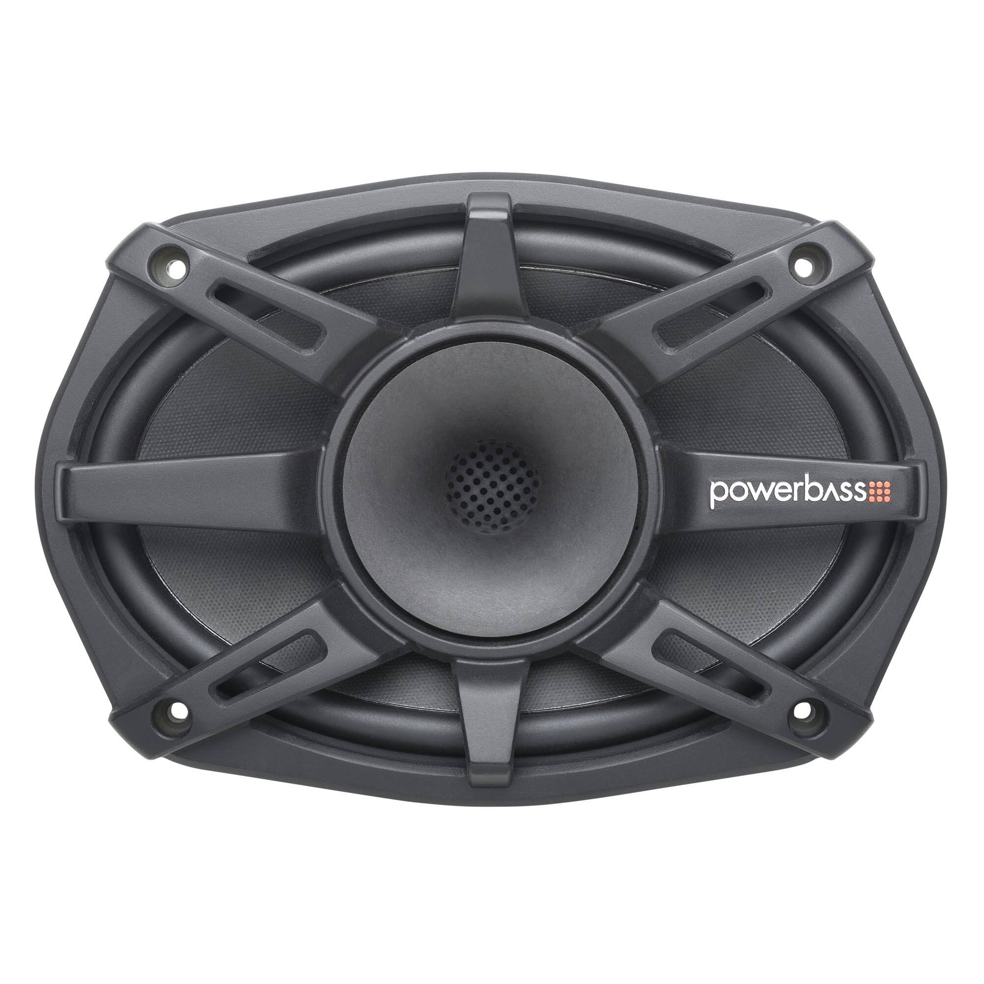 Alt View 1. Powerbass - PowerBass PBX-PRO69CD - 6x9" Pro Mid Range with Compression Horn Tweeters, Pair - 150Wrms / 300Wmax - 4 ohm - Black/Gray.