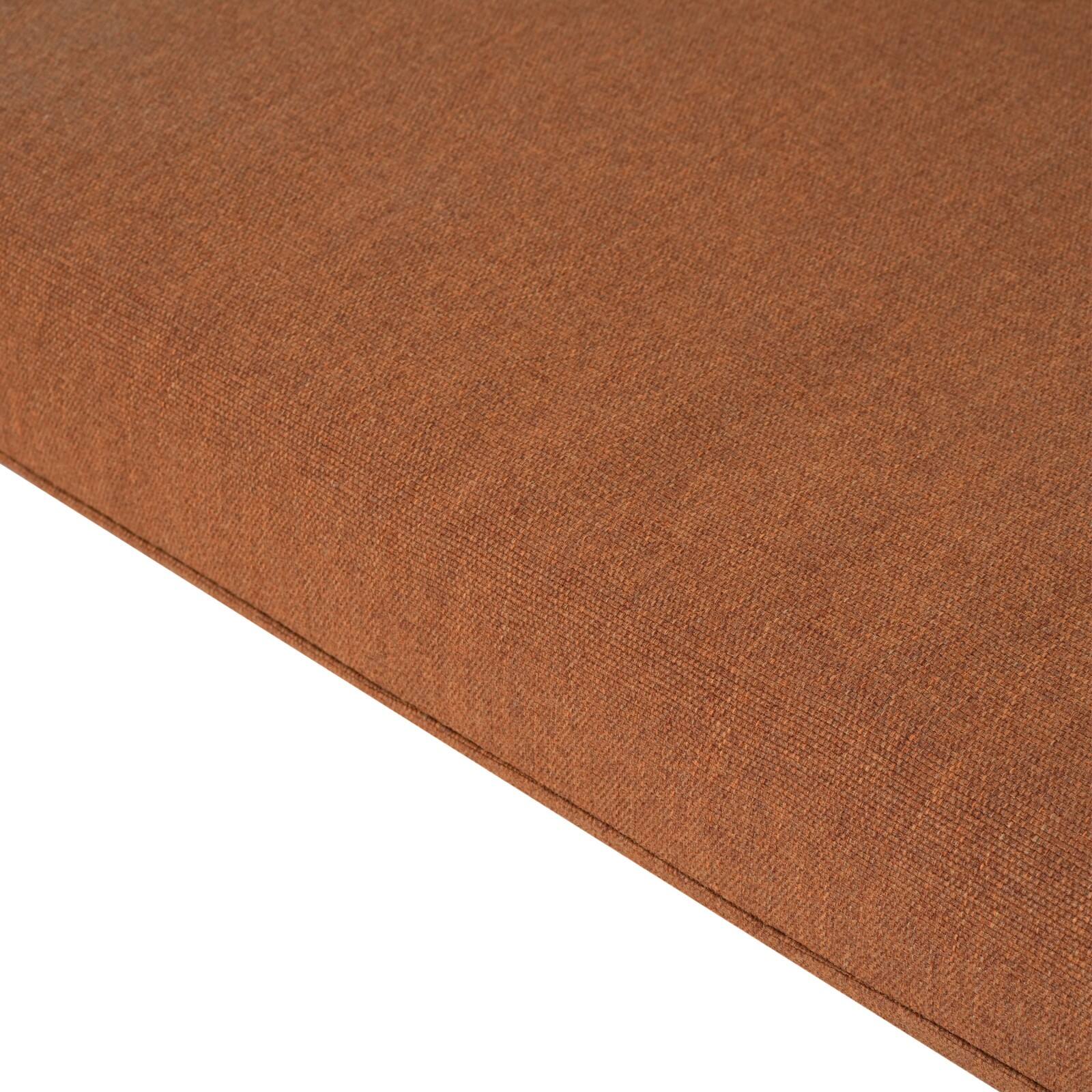 Alt View 9. Ecooso - Water-Repellent Outdoor Chaise Lounge Cushion with Ties, UV-Resistant Fabric, 3-Inch Thick Padding, and Easy-Care Design - Orange.