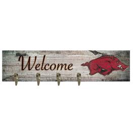 Fan Creations - Arkansas Razorbacks 24" x 6" Mounted Coat Hanger - Multicolor