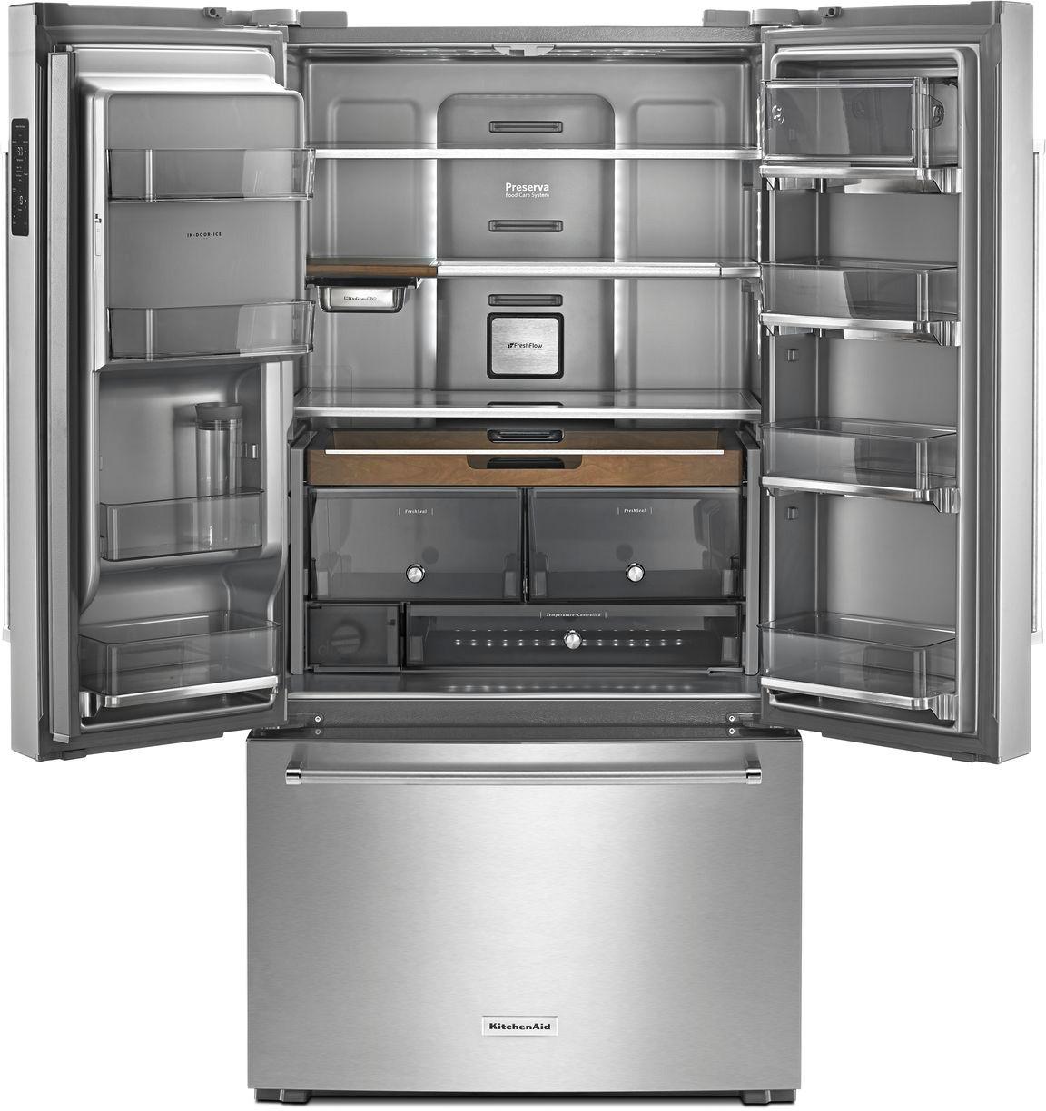 kitchenaid cabinet fridge