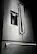 Left. KitchenAid - 23.8 Cu. Ft. French Door Counter-Depth Refrigerator - Stainless Steel.