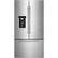 Front. KitchenAid - 23.7 Cu. Ft. French Door Counter-Depth Refrigerator - Stainless Steel.