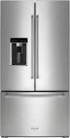 KitchenAid - 23.8 Cu. Ft. French Door Counter-Depth Refrigerator - Stainless steel - Front_Zoom