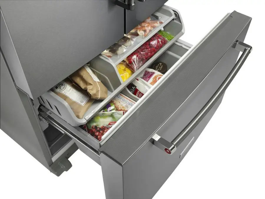Alt View 4. KitchenAid - 23.8 Cu. Ft. French Door Counter-Depth Refrigerator - PrintShield stainless.