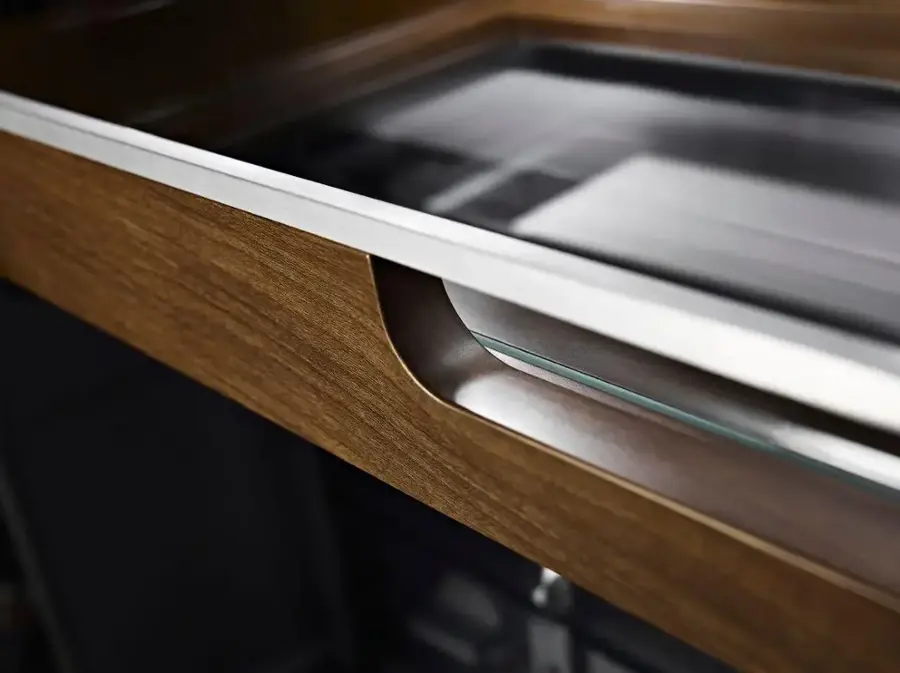 Alt View 11. KitchenAid - 23.8 Cu. Ft. French Door Counter-Depth Refrigerator - PrintShield stainless.