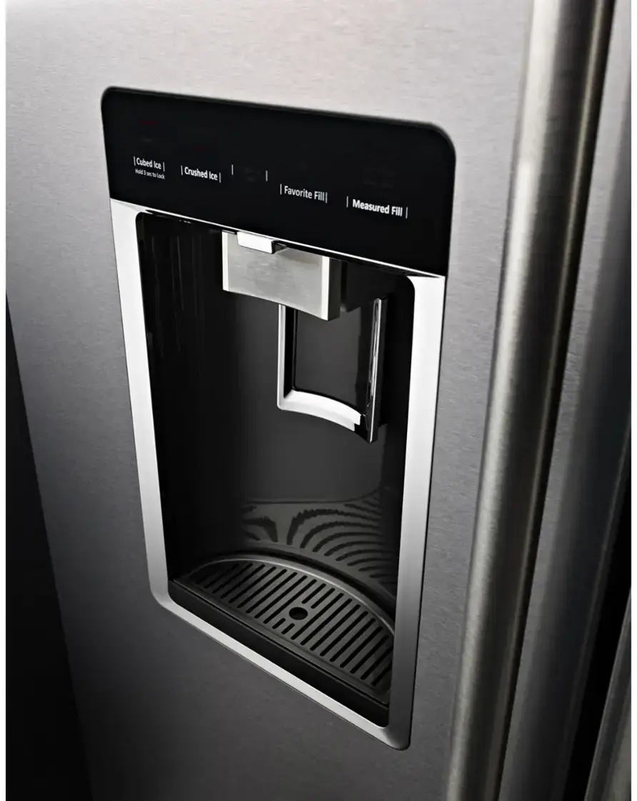 Alt View 12. KitchenAid - 23.8 Cu. Ft. French Door Counter-Depth Refrigerator - PrintShield stainless.
