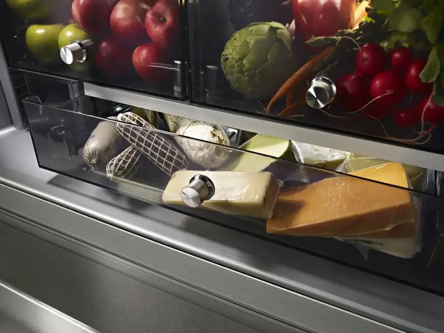 Alt View 13. KitchenAid - 23.8 Cu. Ft. French Door Counter-Depth Refrigerator - PrintShield stainless.