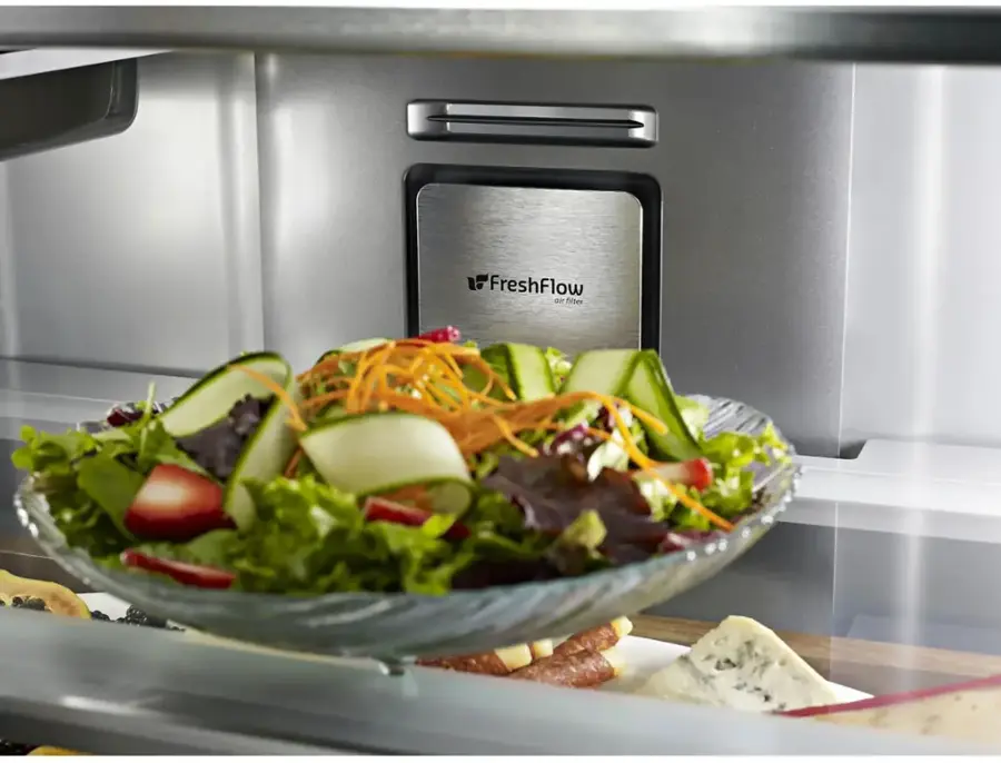 Alt View 15. KitchenAid - 23.8 Cu. Ft. French Door Counter-Depth Refrigerator - PrintShield stainless.