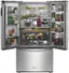 Left. KitchenAid - 23.8 Cu. Ft. French Door Counter-Depth Refrigerator - PrintShield stainless.