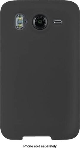 Front Standard. Fosmon - Bundle Silicone Case for HTC Inspire 4G and Desire HD Mobile Phones - Black.