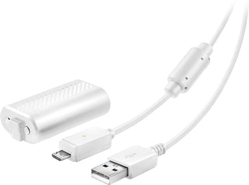 Insignia™ - Charge & Play Kit for Xbox One and One S Controllers - Angle