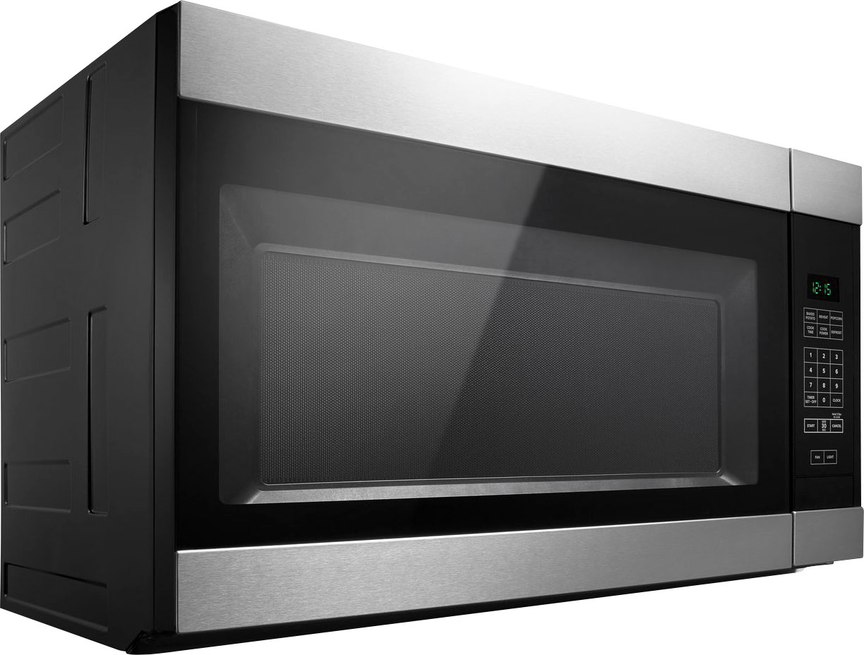 Angle View: Whirlpool - 1.9 Cu. Ft. Over-the-Range Microwave with Sensor Cooking - White