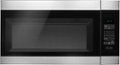 Front Zoom. Amana - 1.6 Cu. Ft. Over-the-Range Microwave - Black on stainless steel.