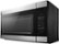 Left Zoom. Amana - 1.6 Cu. Ft. Over-the-Range Microwave - Black on stainless steel.
