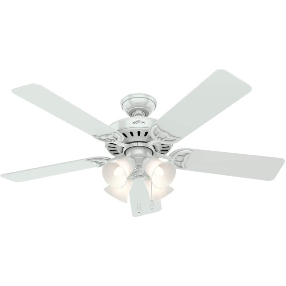Best Buy Hunter Studio Series 52 Ceiling Fan White 53062