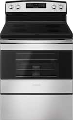 Amana - 4.8 Cu. Ft. Freestanding Electric Range - Stainless steel - Front_Standard