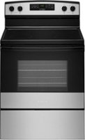 Amana - 4.8 Cu. Ft. Freestanding Electric Range - Stainless steel - Front_Zoom