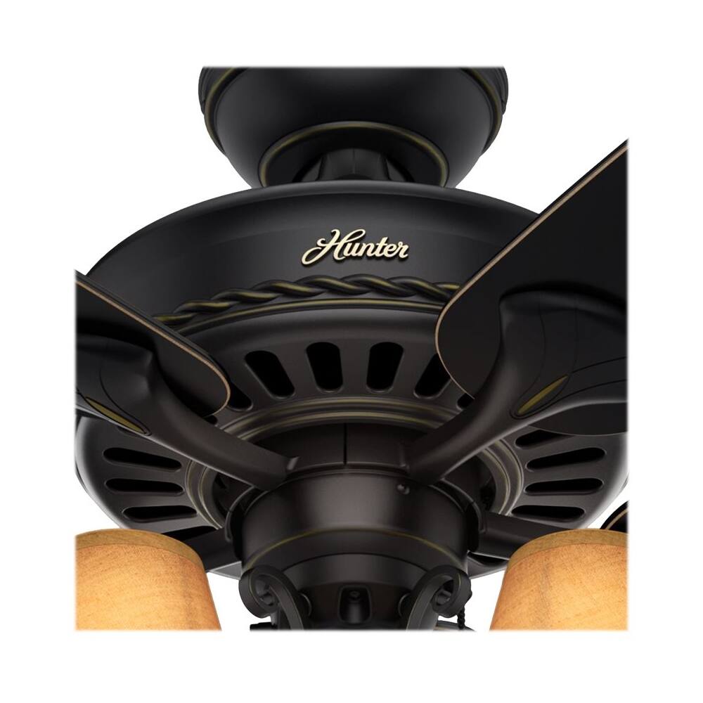 Best Buy Hunter Cortland 53 9 Ceiling Fan Basque Black With
