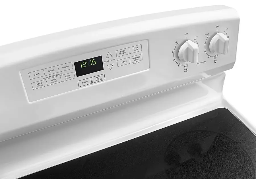 Alt View 12. Amana - 4.8 Cu. Ft. Freestanding Electric Range - White.