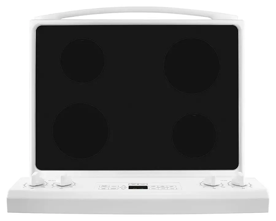 Alt View 13. Amana - 4.8 Cu. Ft. Freestanding Electric Range - White.