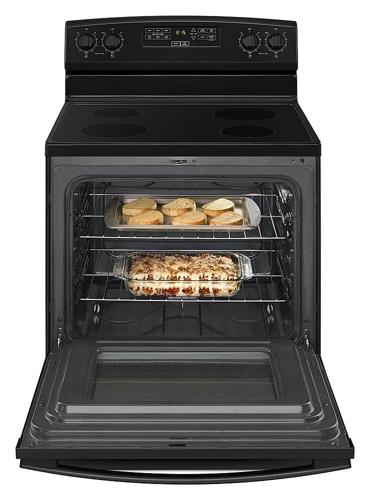 Alt View 2. Amana - 4.8 Cu. Ft. Freestanding Electric Range - Black.