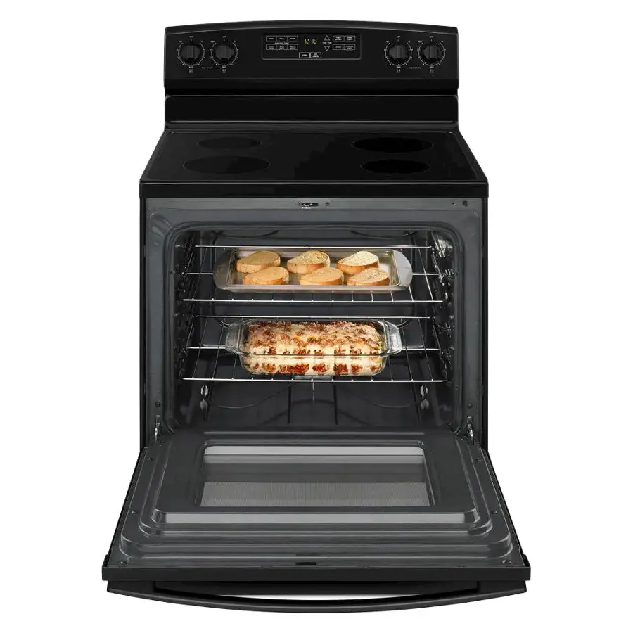 Alt View 12. Amana - 4.8 Cu. Ft. Freestanding Electric Range - Black.