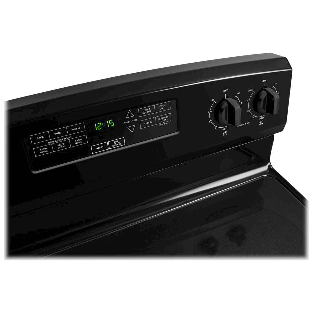 Alt View 1. Amana - 4.8 Cu. Ft. Freestanding Electric Range - Black.