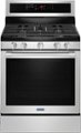 Maytag - 5.8 Cu. Ft. Self-Cleaning Freestanding Fingerprint Resistant Gas Convection Range - Stainless Steel