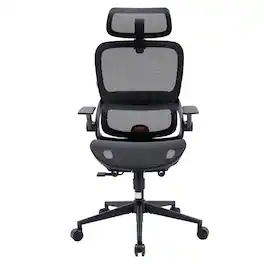 SIHOO - B100 Ergonomic Office Chair, Desk Chair with Zoned Back Support, 2D Wide Headrest, High Back Executive Chair - Black