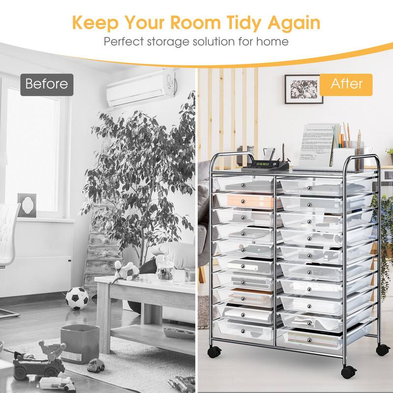 Keep Your Room Tidy Again  
Perfect storage solution for home  
Before  
After
