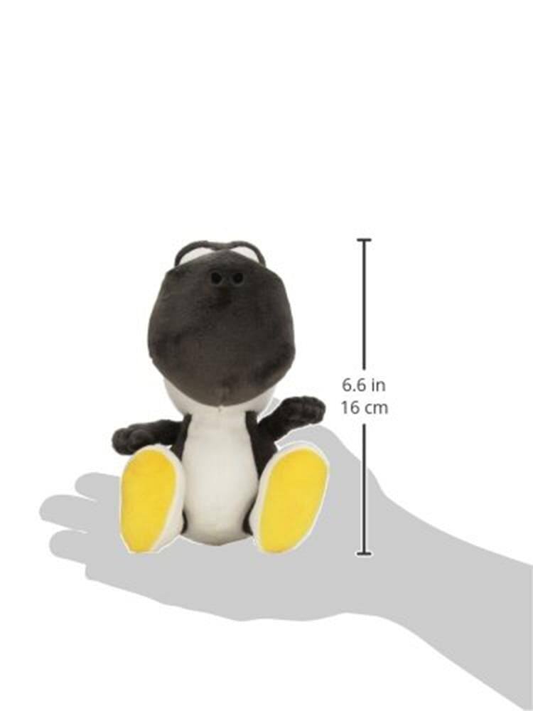 Alt View 2. Little Buddy - Super Mario Bros. 6" Plush: Black Yoshi - Black.