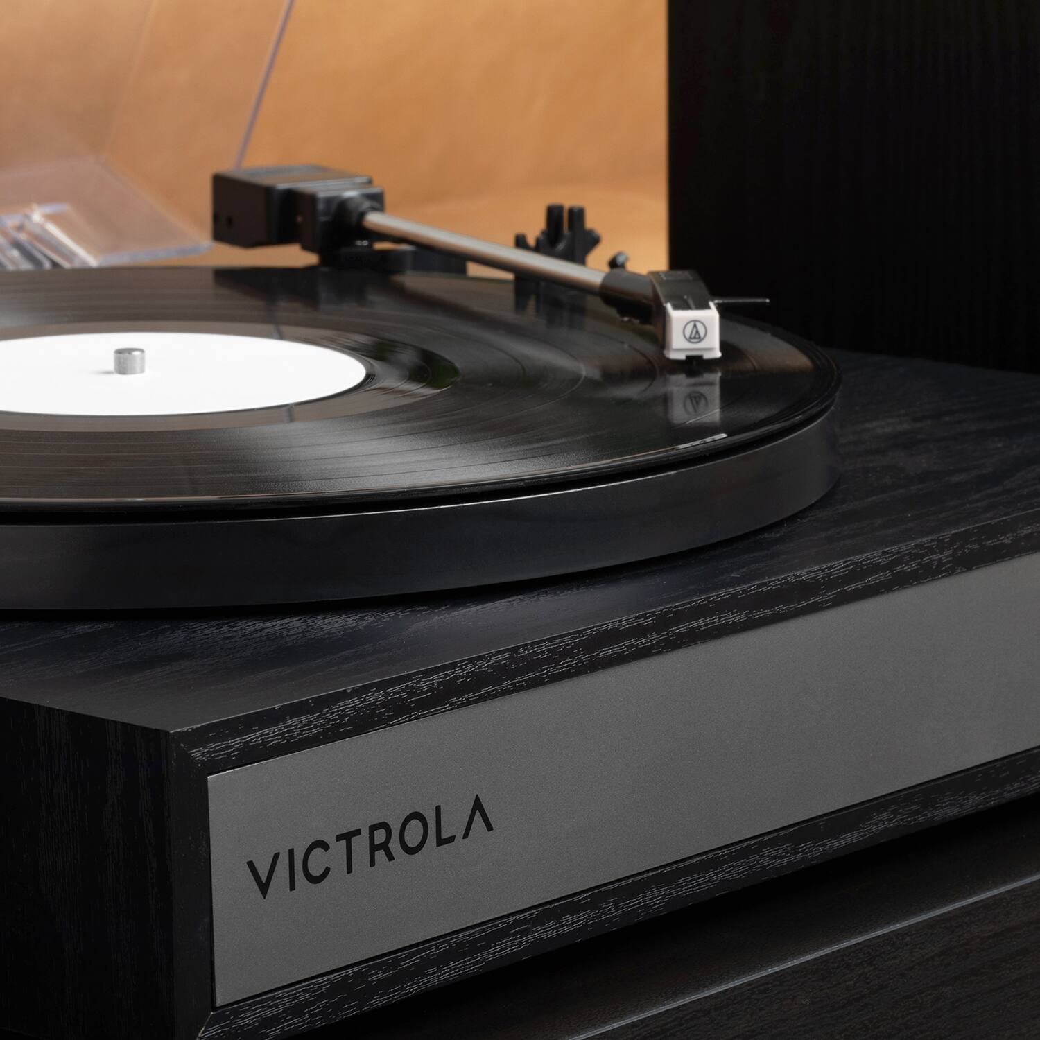 Alt View 16. Victrola - Victrola Harmony Bluetooth Turntable System with Speakers - Black.