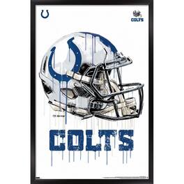 Trends International - Indianapolis Colts 24.25'' x 35.75'' Framed Helmet Poster - Multicolor