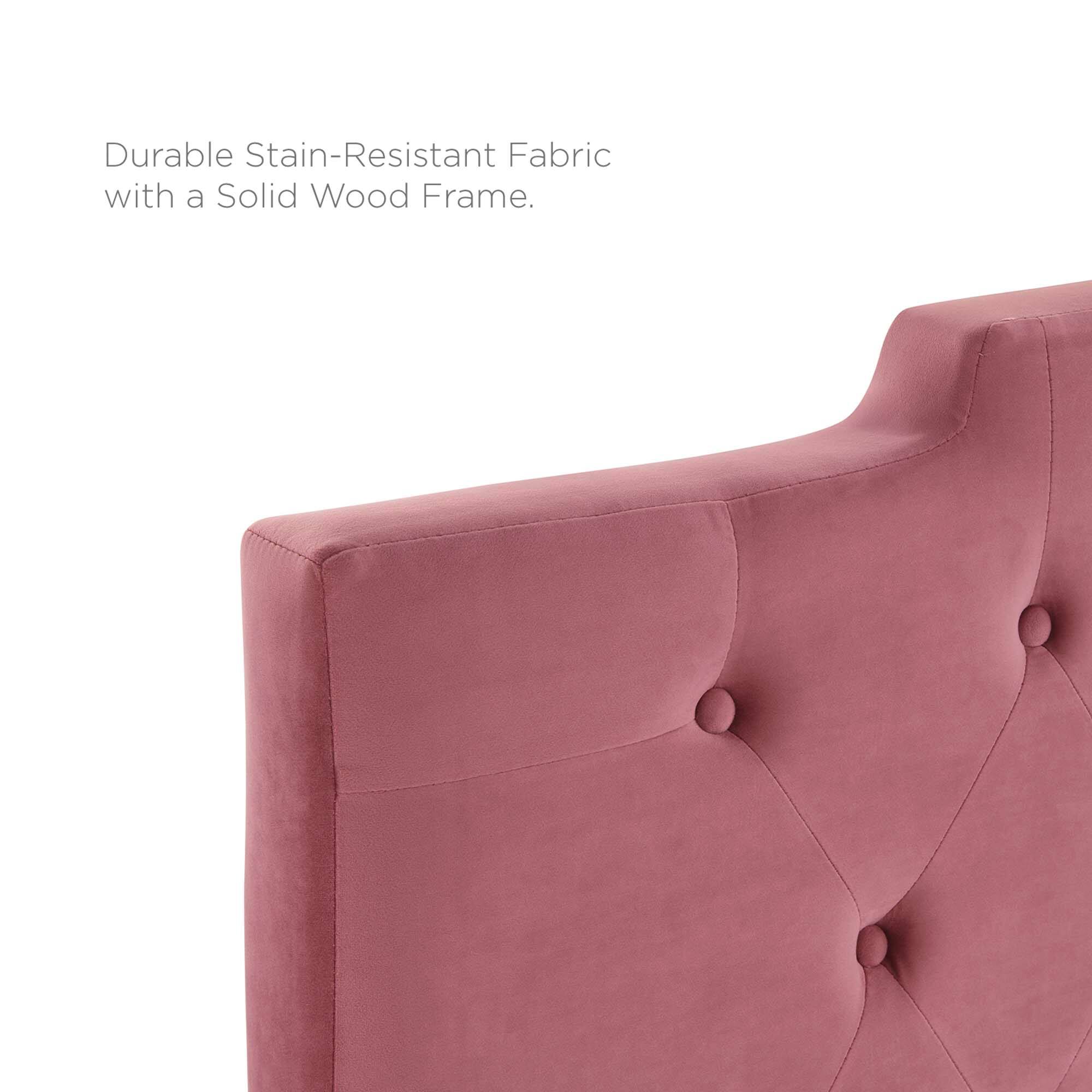 Durable Stain-Resistant Fabric with a Solid Wood Frame.