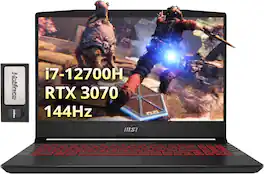 MSI - Pulse GL66 15.6" Gaming Laptop,Intel i7-12700H,32GB RAM,2TB SSD+128GB Dock Station,GeForce RTX 3070,Win 11 - Black